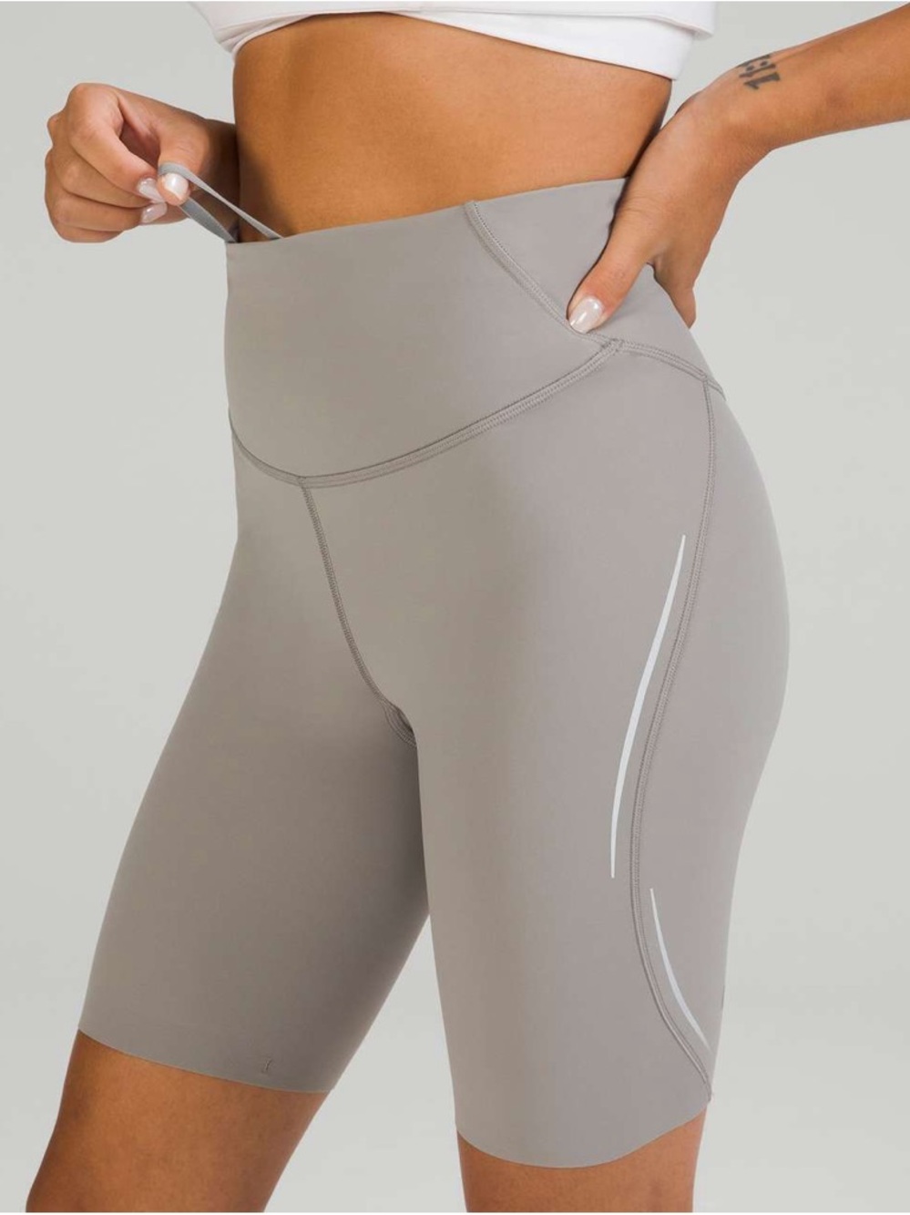 Lululemon Base Pace High-Rise Shorts Gull Grey Size 0